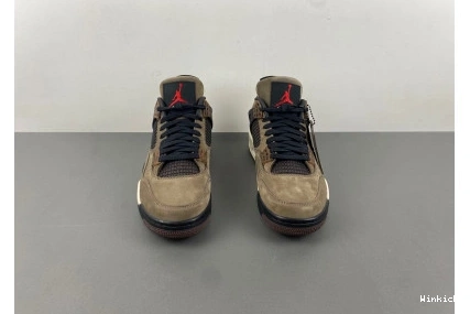 Brown AJ4-882335 Air Retro Jordan 4 Travis Scott x 1025